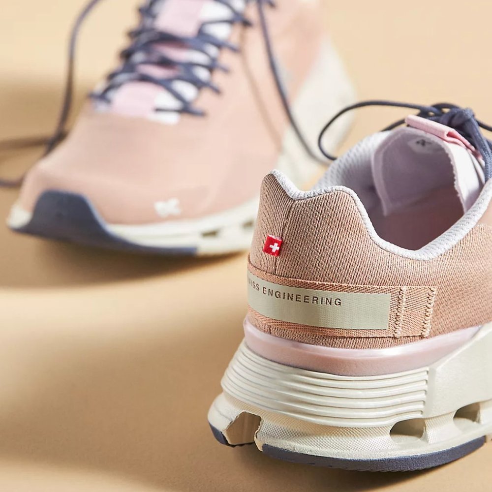On Running Women's Sneakers in Pink and White